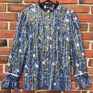 CCO! MARC JACOBS Silk Cotton Bell Sleeve Blouse